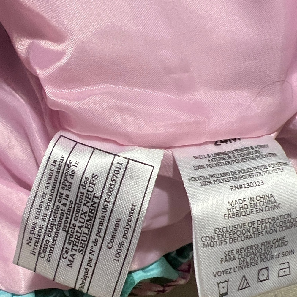 Kids Headquarters Floral Vest - Teal and Pink - Picture 6 of 7